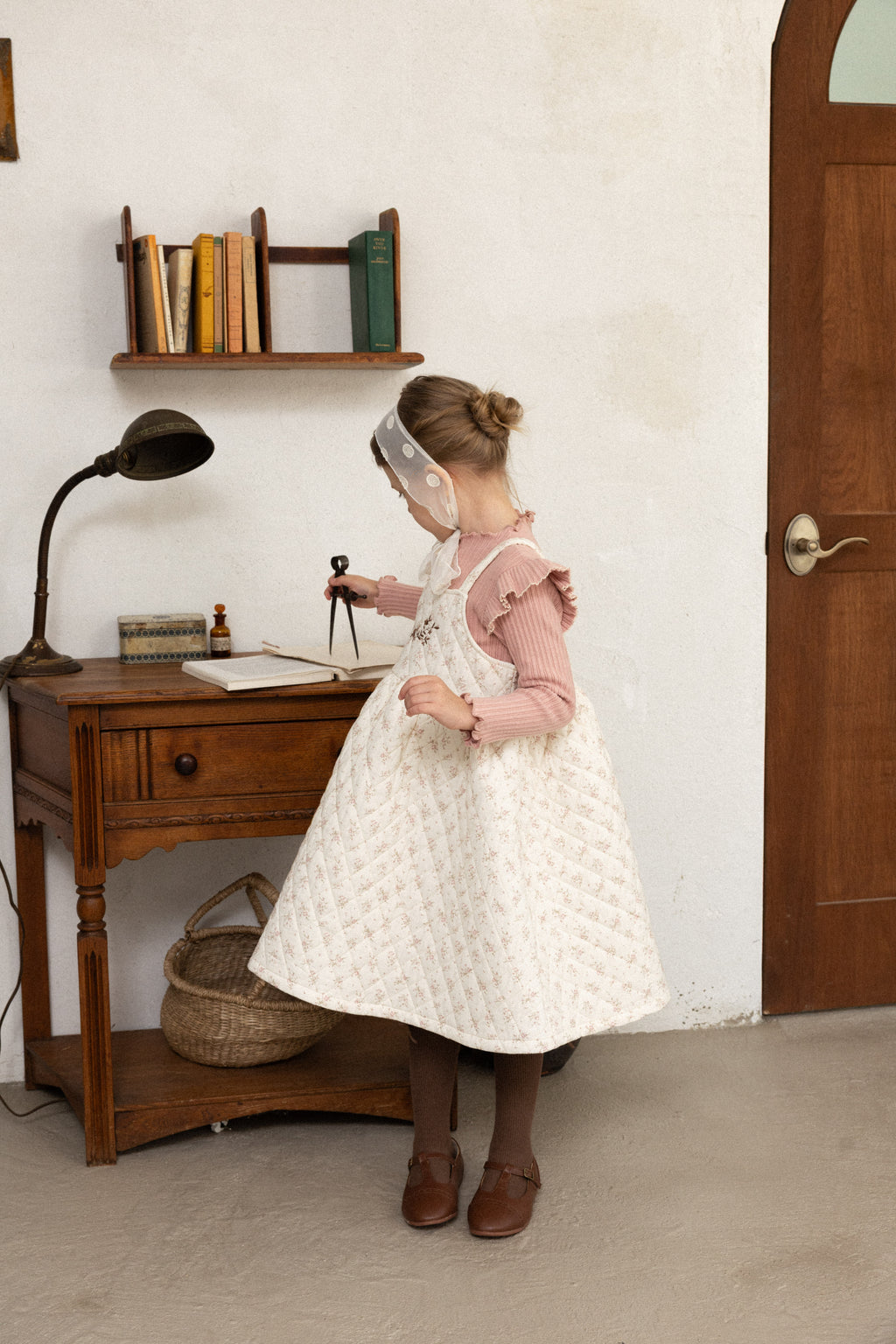 Mary T-Shirt for Girls | Soft Ribbed Top | Made in Korea | KOMOÉ Kidswear