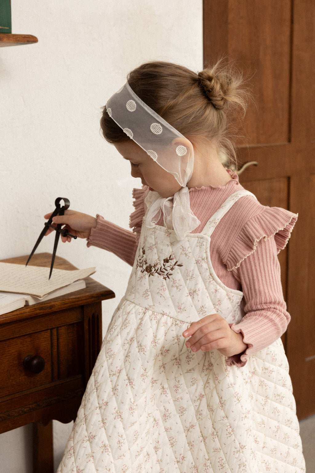 Mary T-Shirt for Girls | Soft Ribbed Top | Made in Korea | KOMOÉ Kidswear