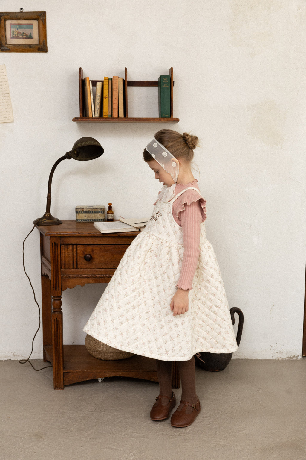 Mary T-Shirt for Girls | Soft Ribbed Top | Made in Korea | KOMOÉ Kidswear