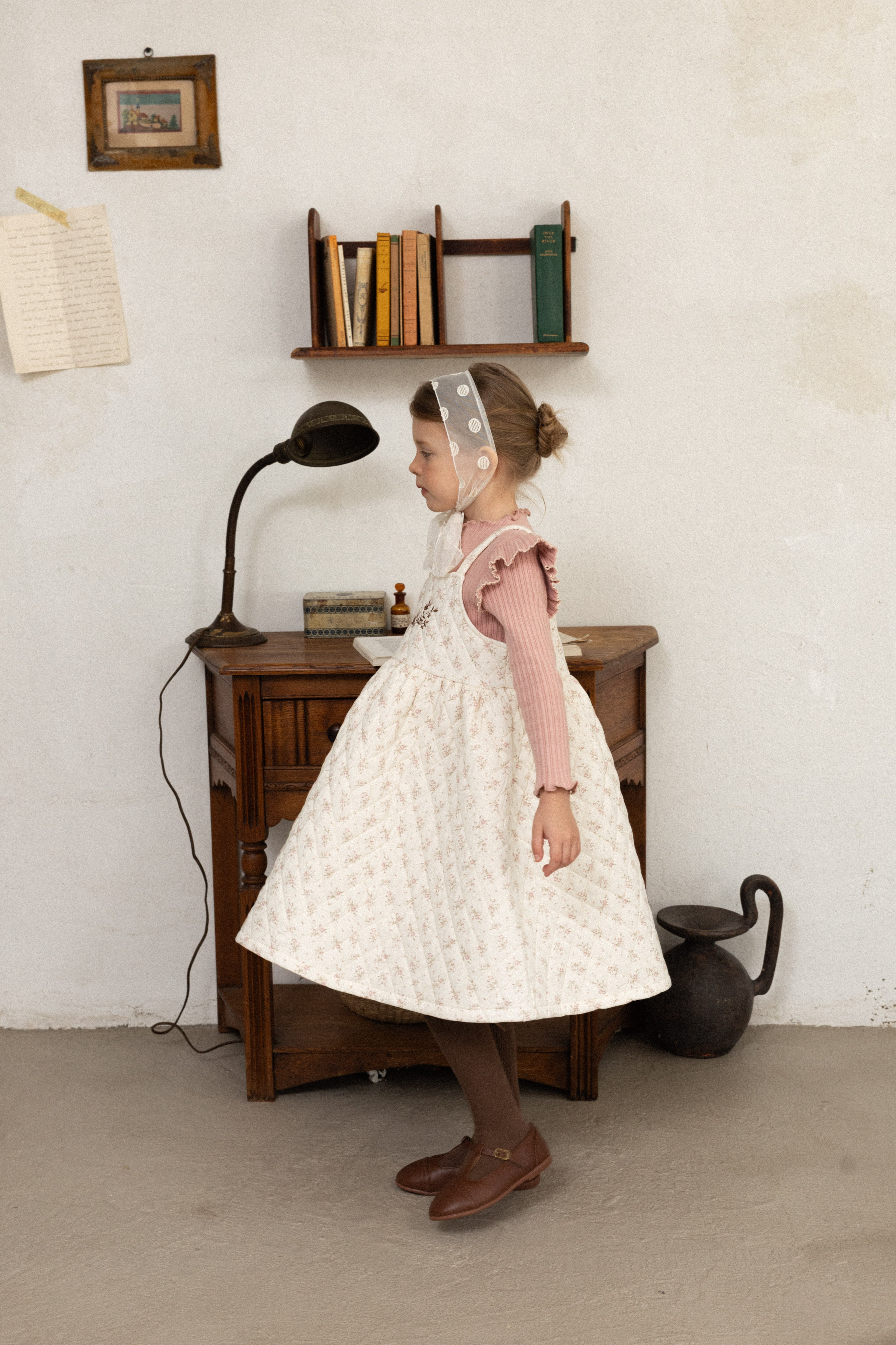 Mary T-Shirt for Girls | Soft Ribbed Top | Made in Korea | KOMOÉ Kidswear