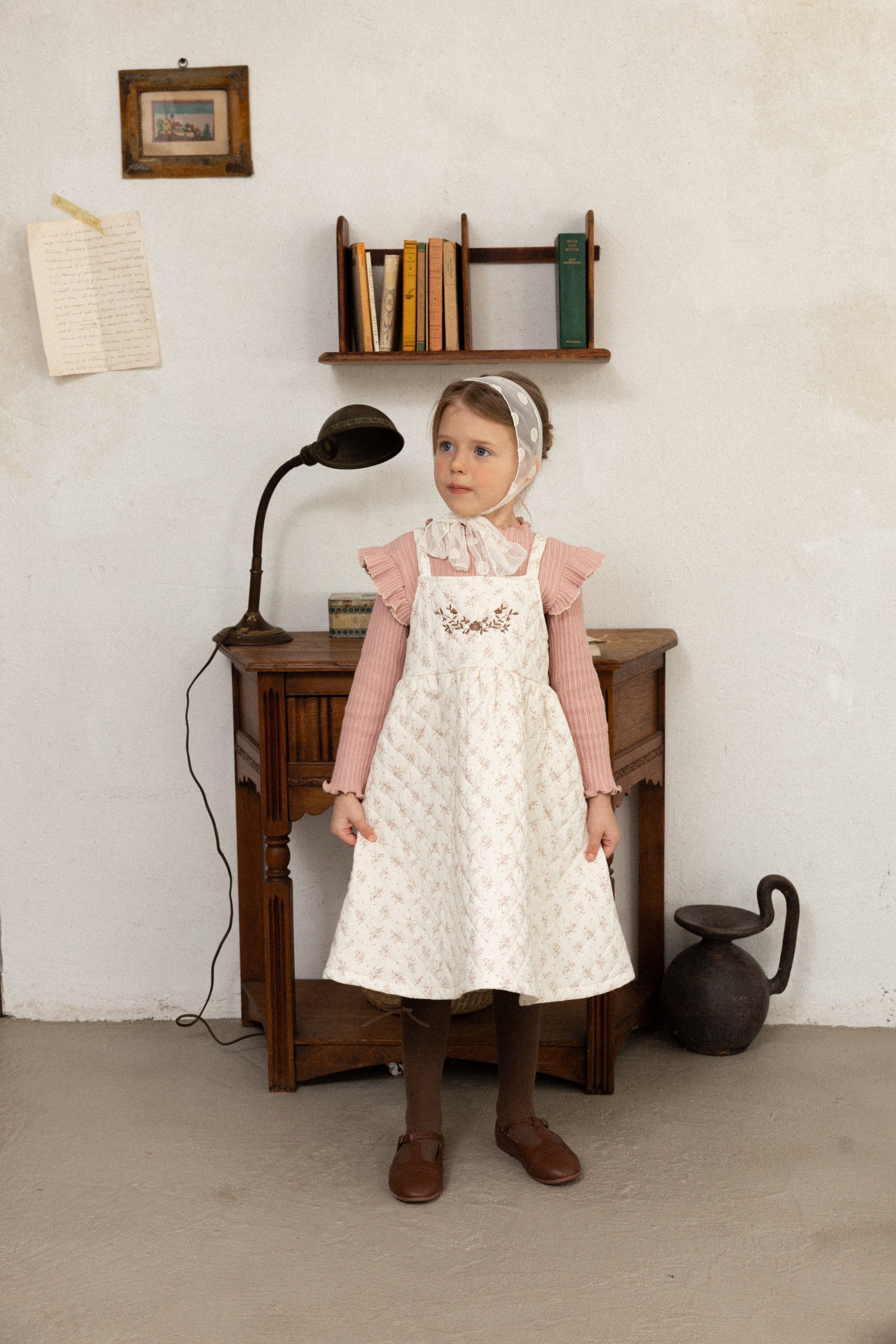 Mary T-Shirt for Girls | Soft Ribbed Top | Made in Korea | KOMOÉ Kidswear