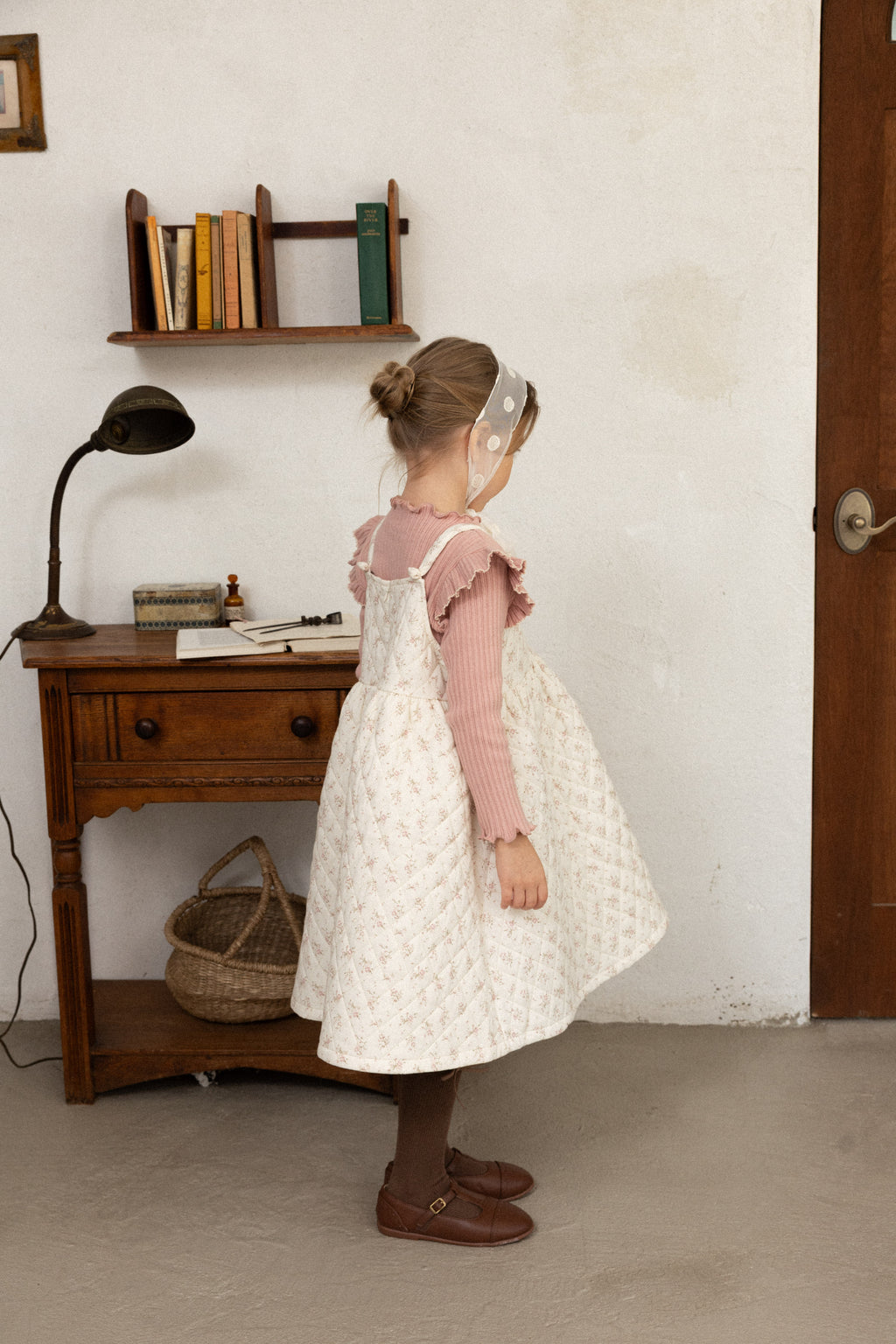 Mary T-Shirt for Girls | Soft Ribbed Top | Made in Korea | KOMOÉ Kidswear