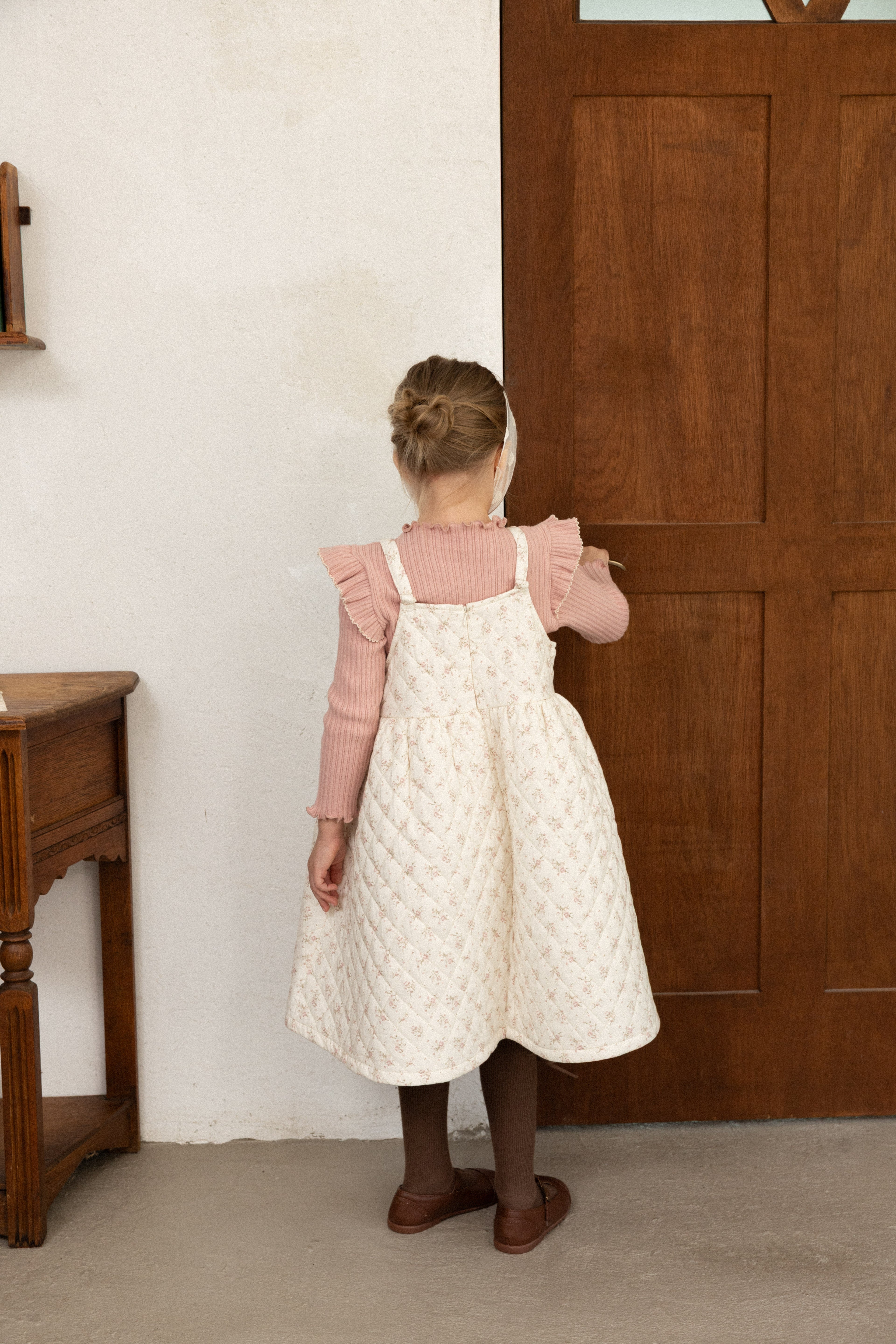 Mary T-Shirt for Girls | Soft Ribbed Top | Made in Korea | KOMOÉ Kidswear