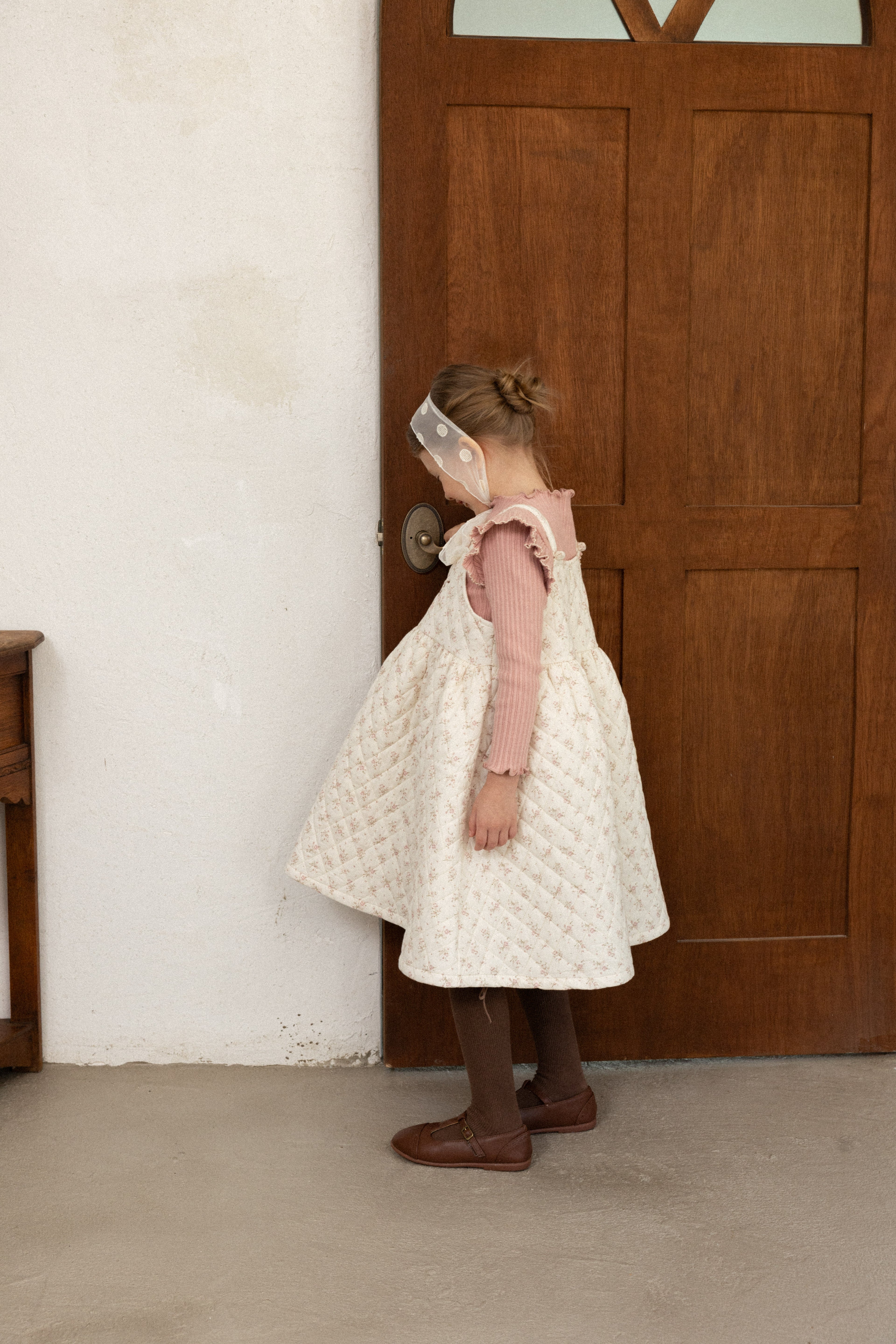 Mary T-Shirt for Girls | Soft Ribbed Top | Made in Korea | KOMOÉ Kidswear