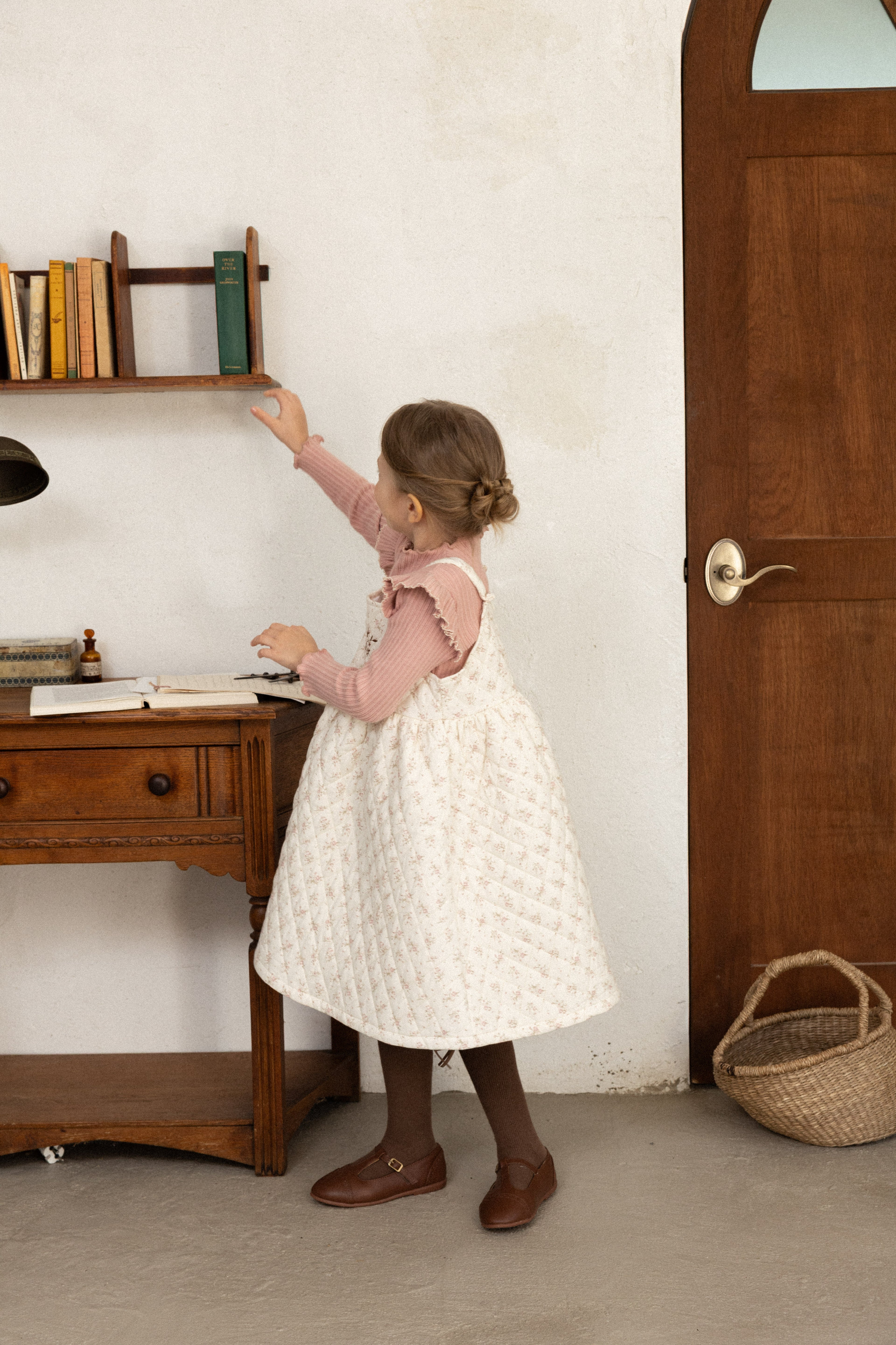 Mary T-Shirt for Girls | Soft Ribbed Top | Made in Korea | KOMOÉ Kidswear