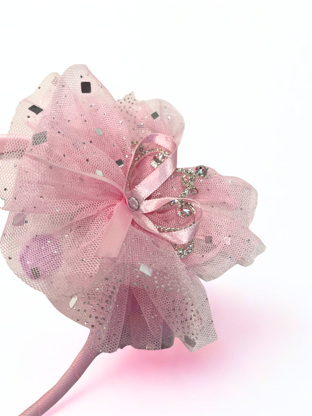 Pearl Drop Ribbon Headband for Girls | Luxury Korean Hair Accessory (3–8Y)