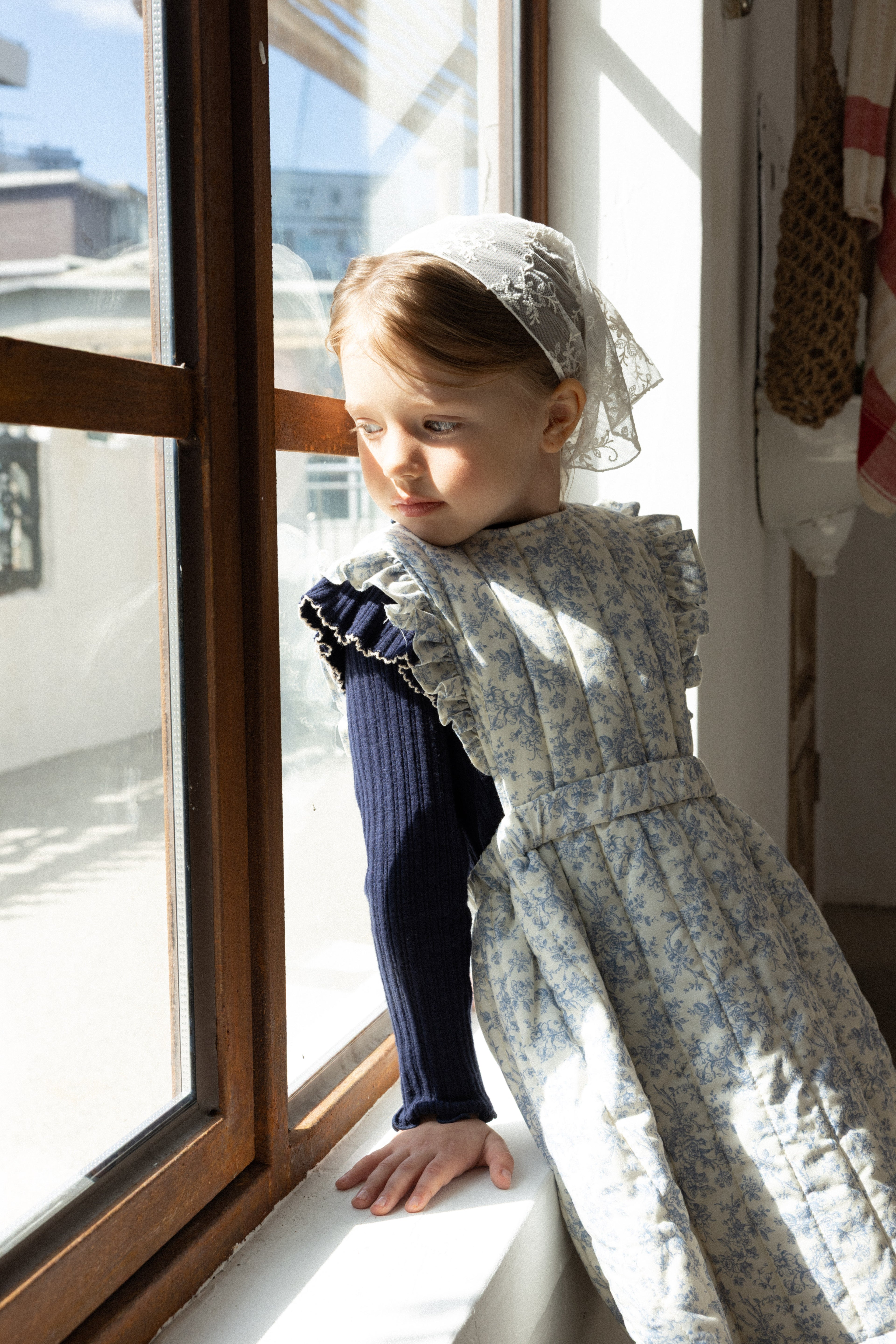 Iris Padded Dress for Girls | Soft Quilted Dress | Made in Korea | KOMOÉ Kidswear