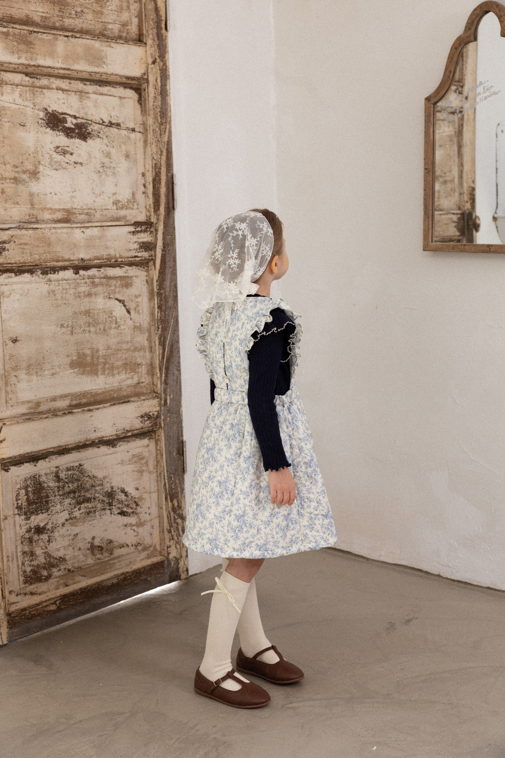 Iris Padded Dress for Girls | Soft Quilted Dress | Made in Korea | KOMOÉ Kidswear