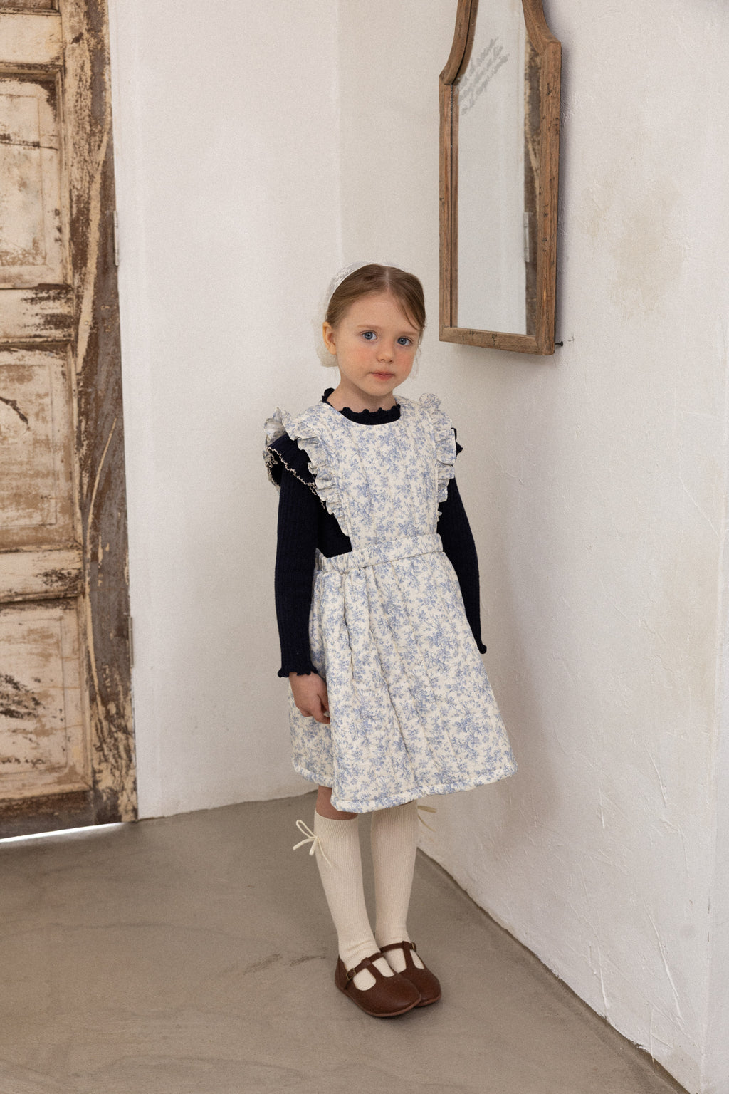 Iris Padded Dress for Girls | Soft Quilted Dress | Made in Korea | KOMOÉ Kidswear