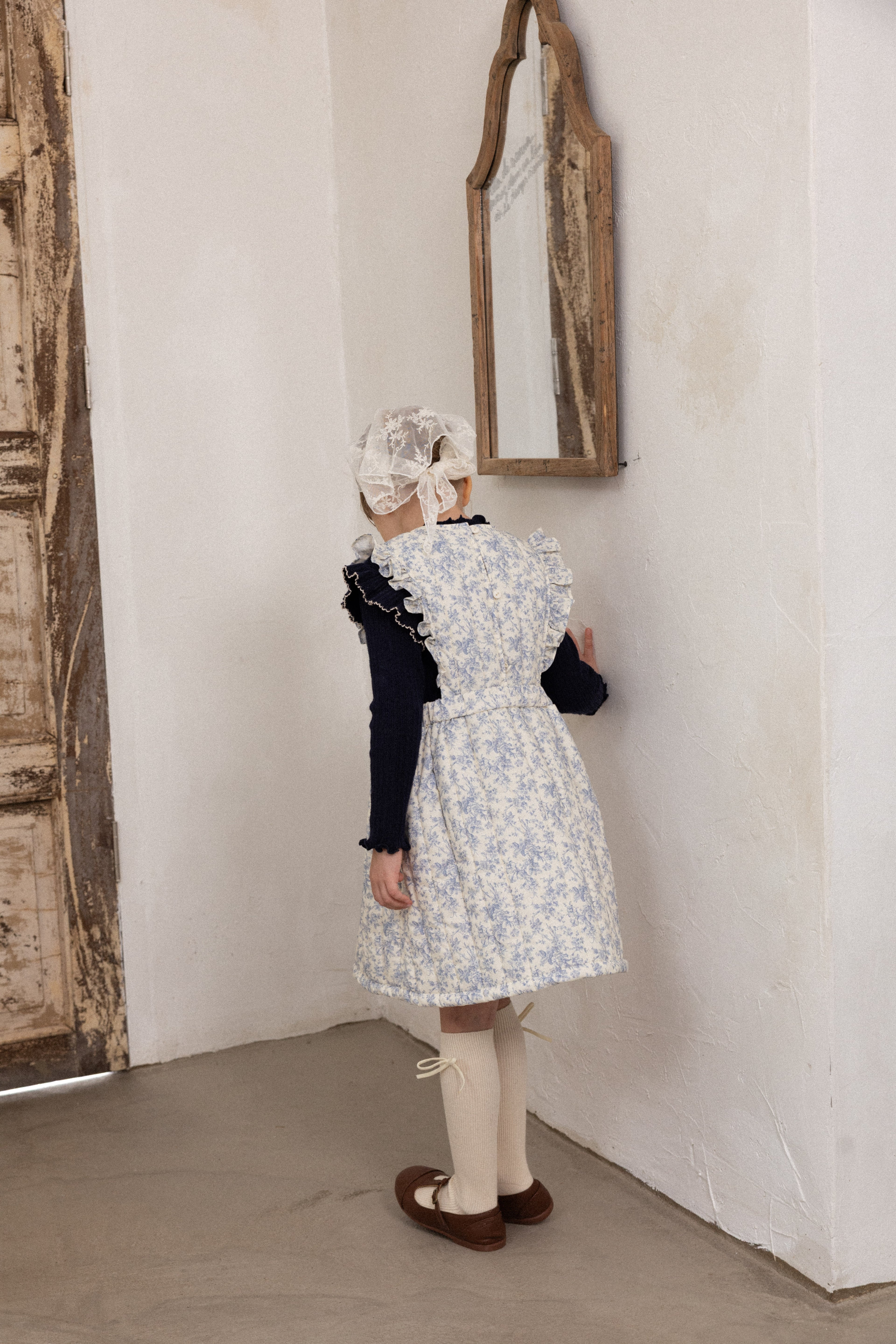 Iris Padded Dress for Girls | Soft Quilted Dress | Made in Korea | KOMOÉ Kidswear