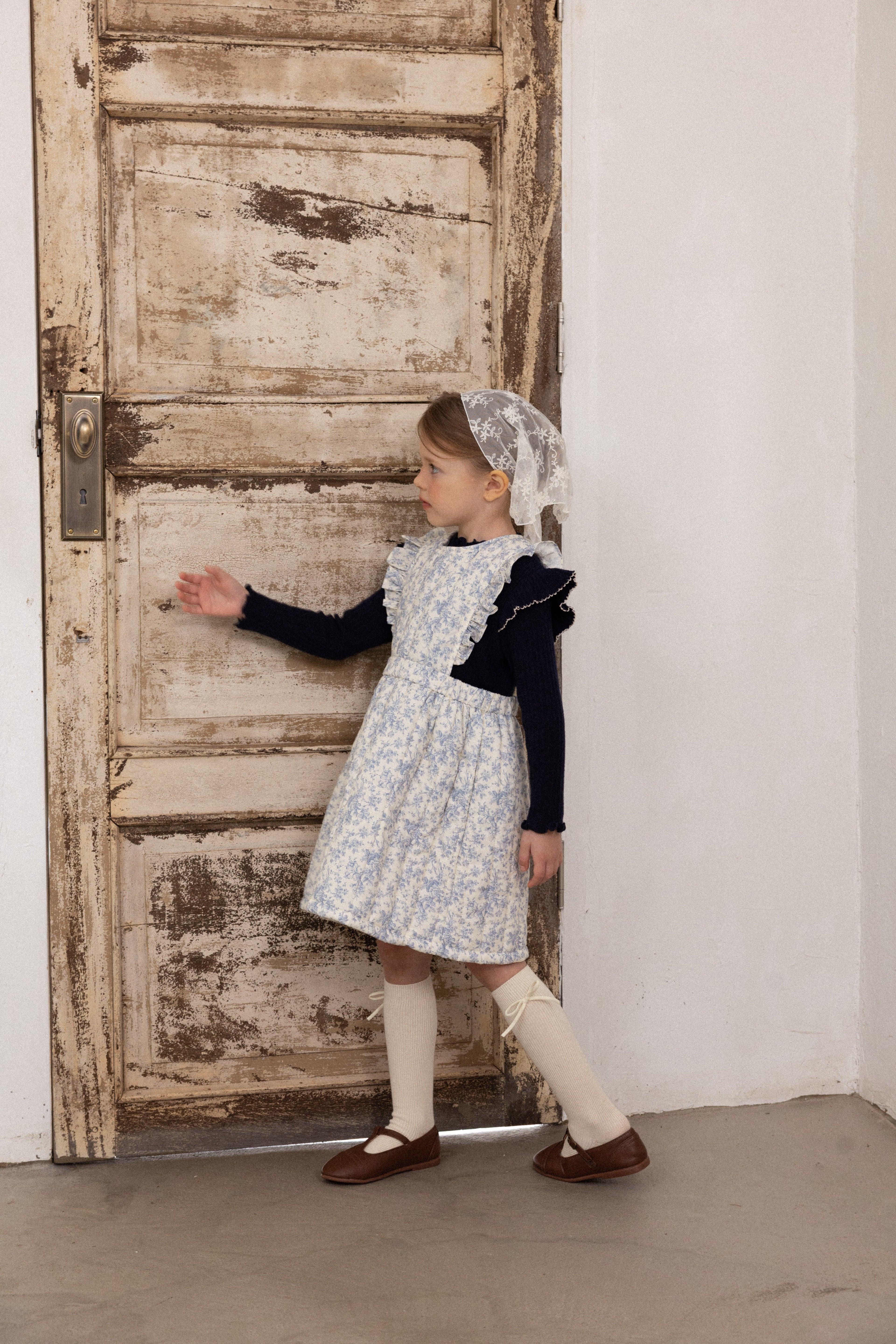 Iris Padded Dress for Girls | Soft Quilted Dress | Made in Korea | KOMOÉ Kidswear