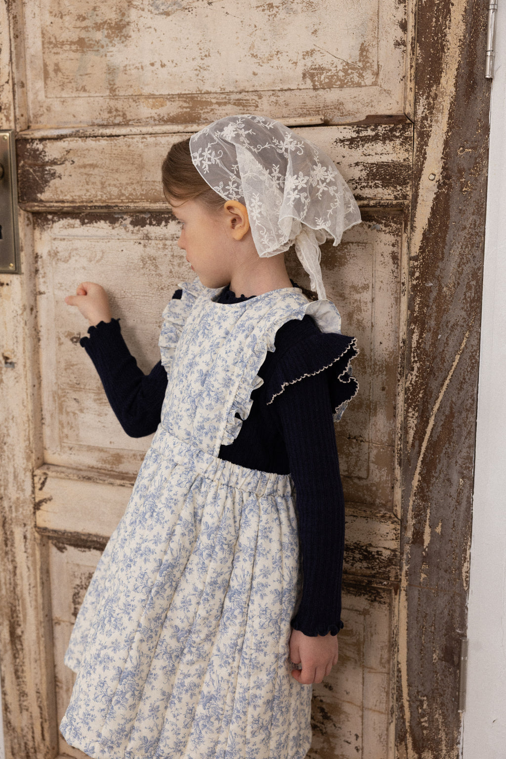 Iris Padded Dress for Girls | Soft Quilted Dress | Made in Korea | KOMOÉ Kidswear