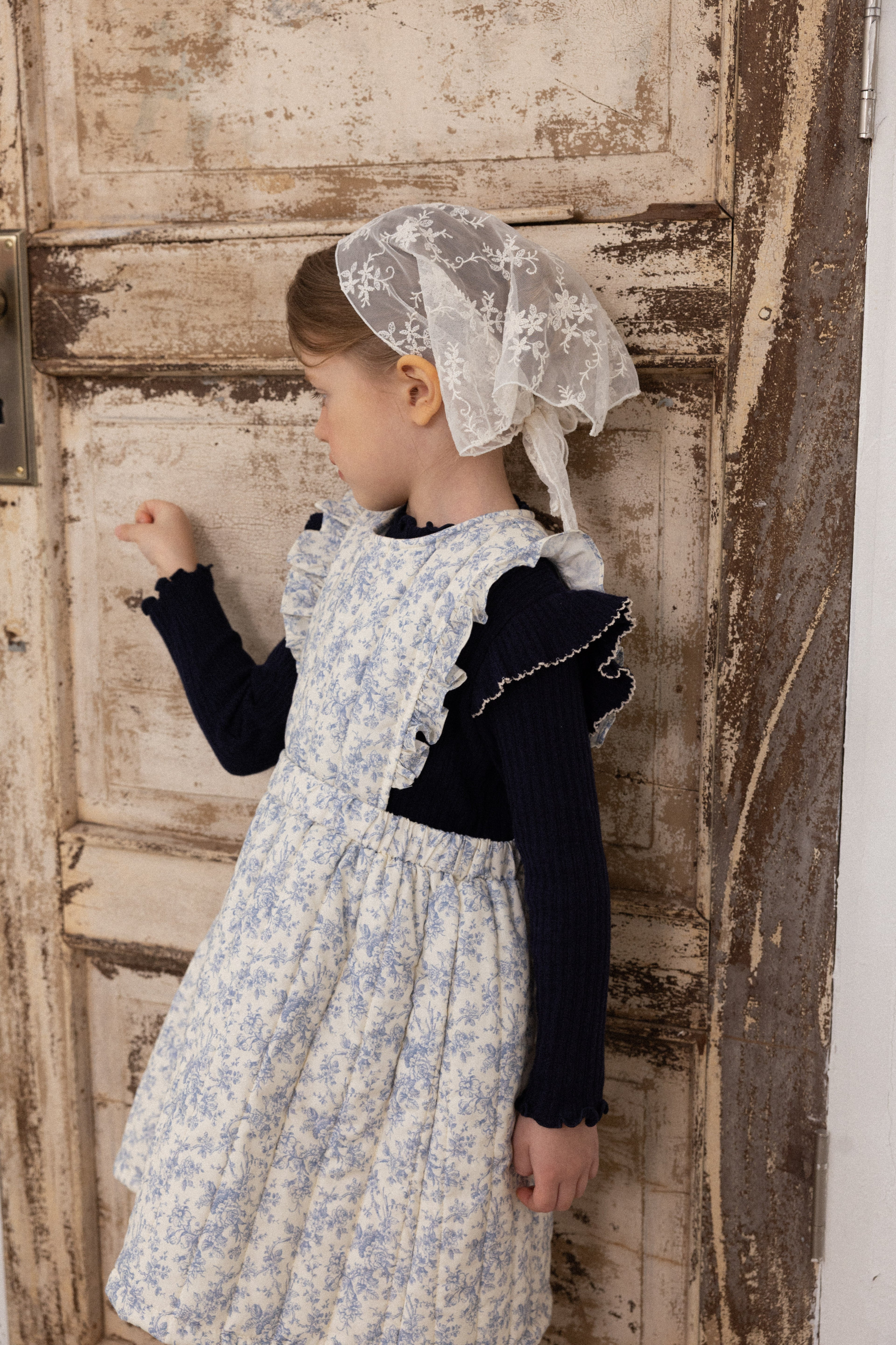 Iris Padded Dress for Girls | Soft Quilted Dress | Made in Korea | KOMOÉ Kidswear