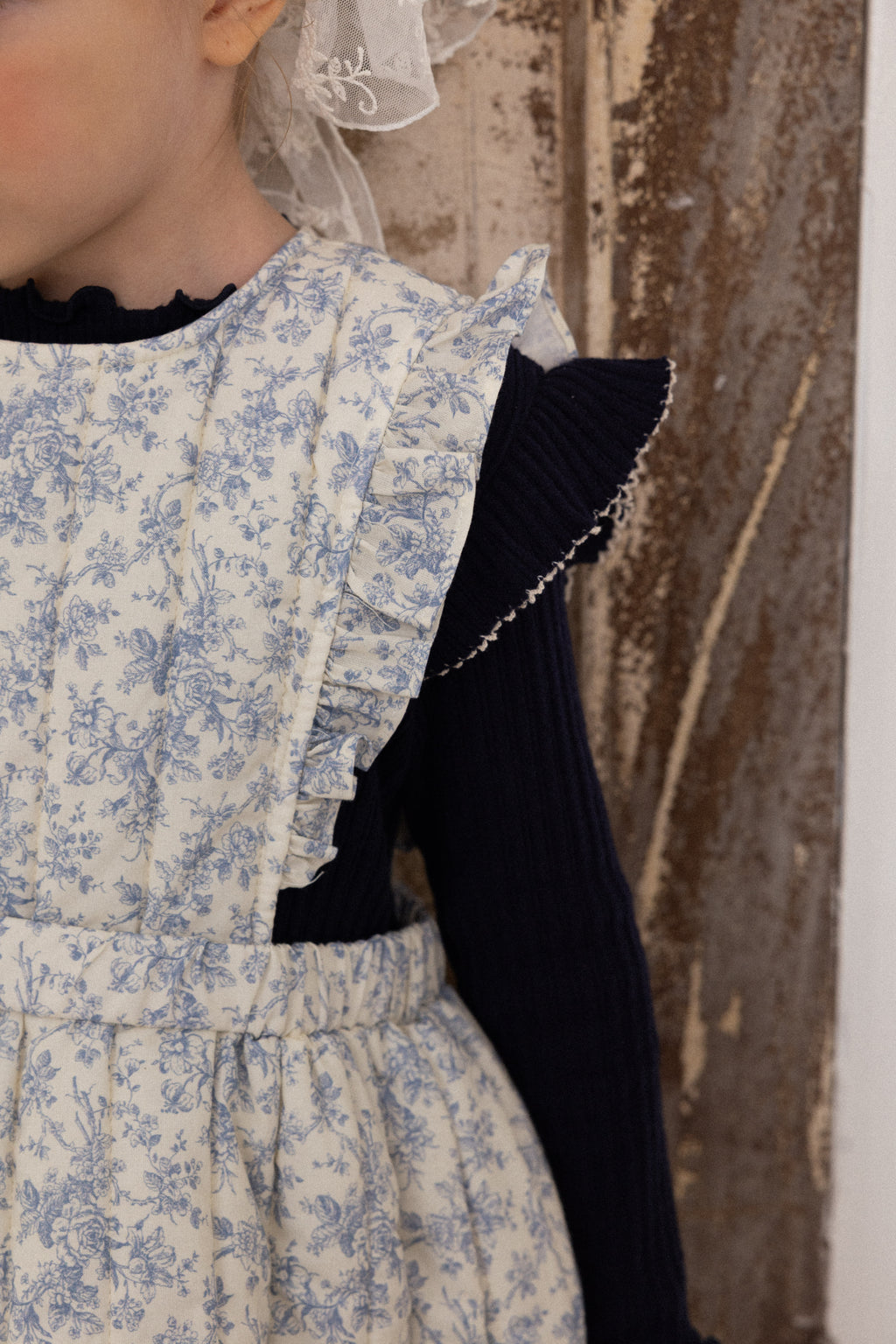 Iris Padded Dress for Girls | Soft Quilted Dress | Made in Korea | KOMOÉ Kidswear