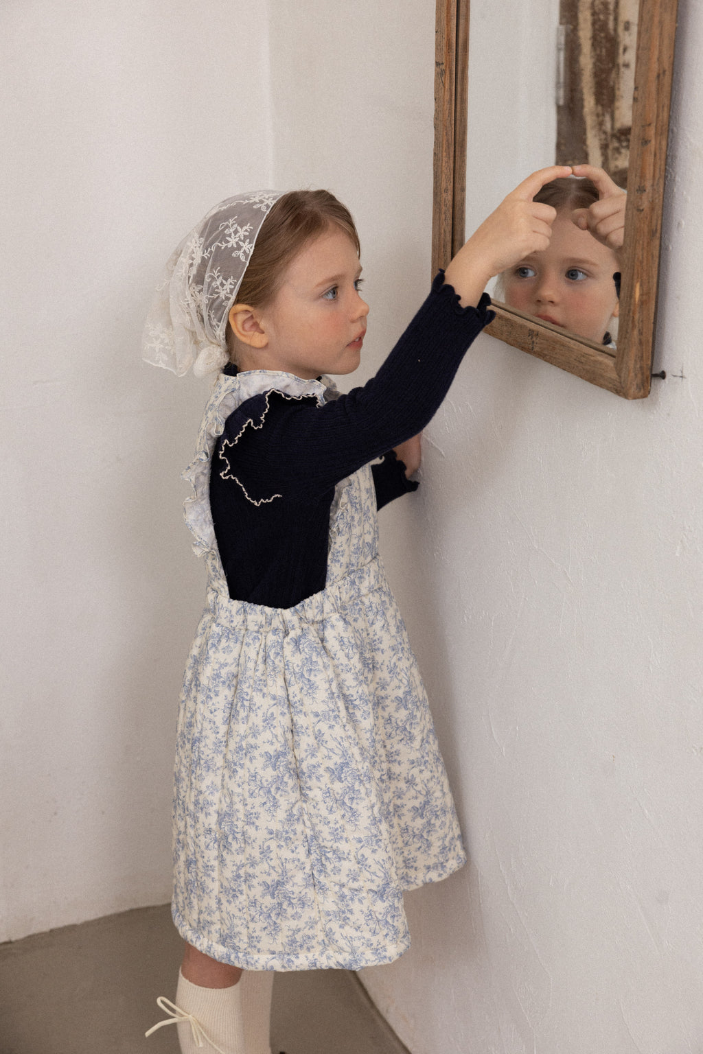 Iris Padded Dress for Girls | Soft Quilted Dress | Made in Korea | KOMOÉ Kidswear