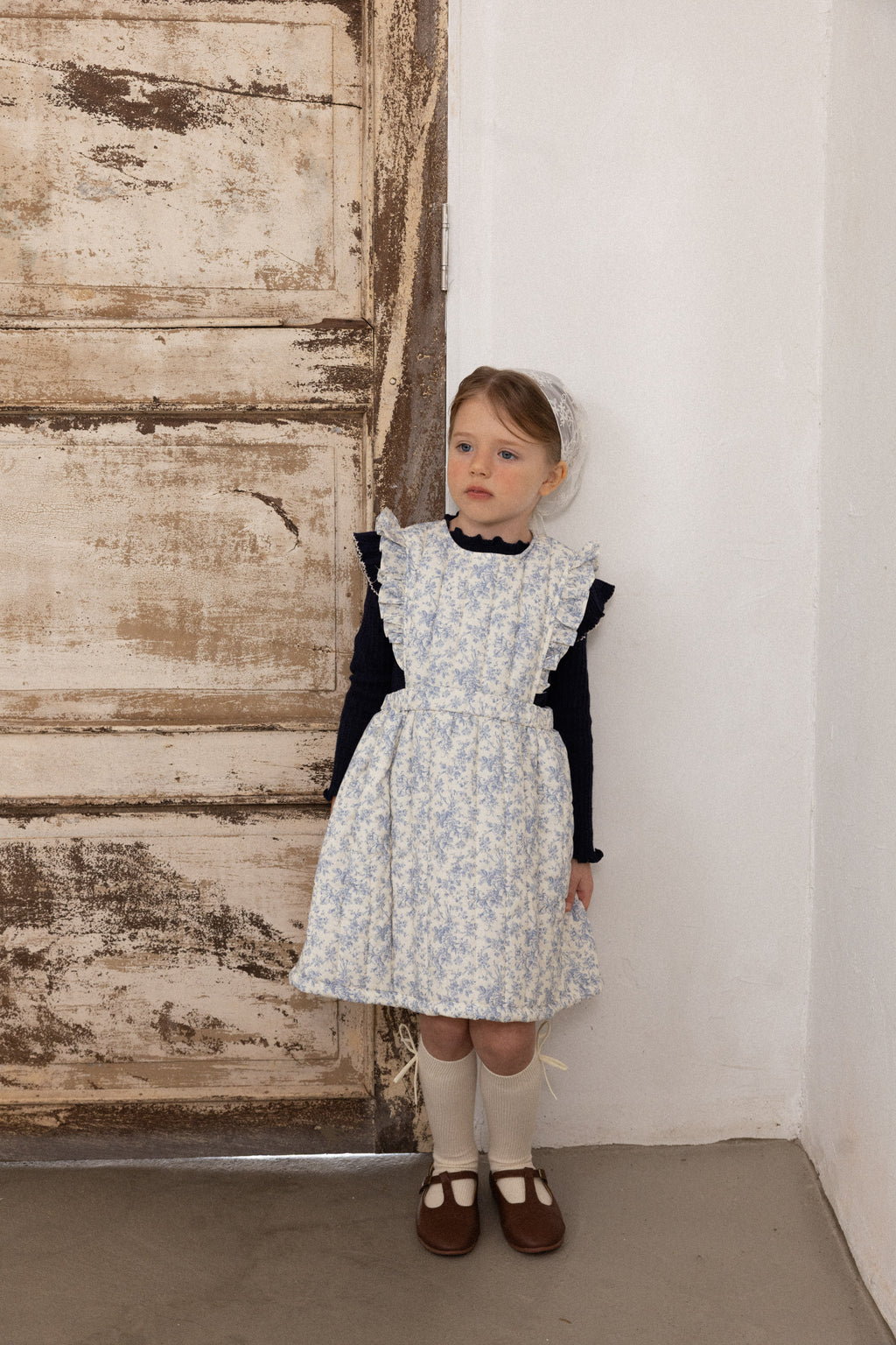 Iris Padded Dress for Girls | Soft Quilted Dress | Made in Korea | KOMOÉ Kidswear