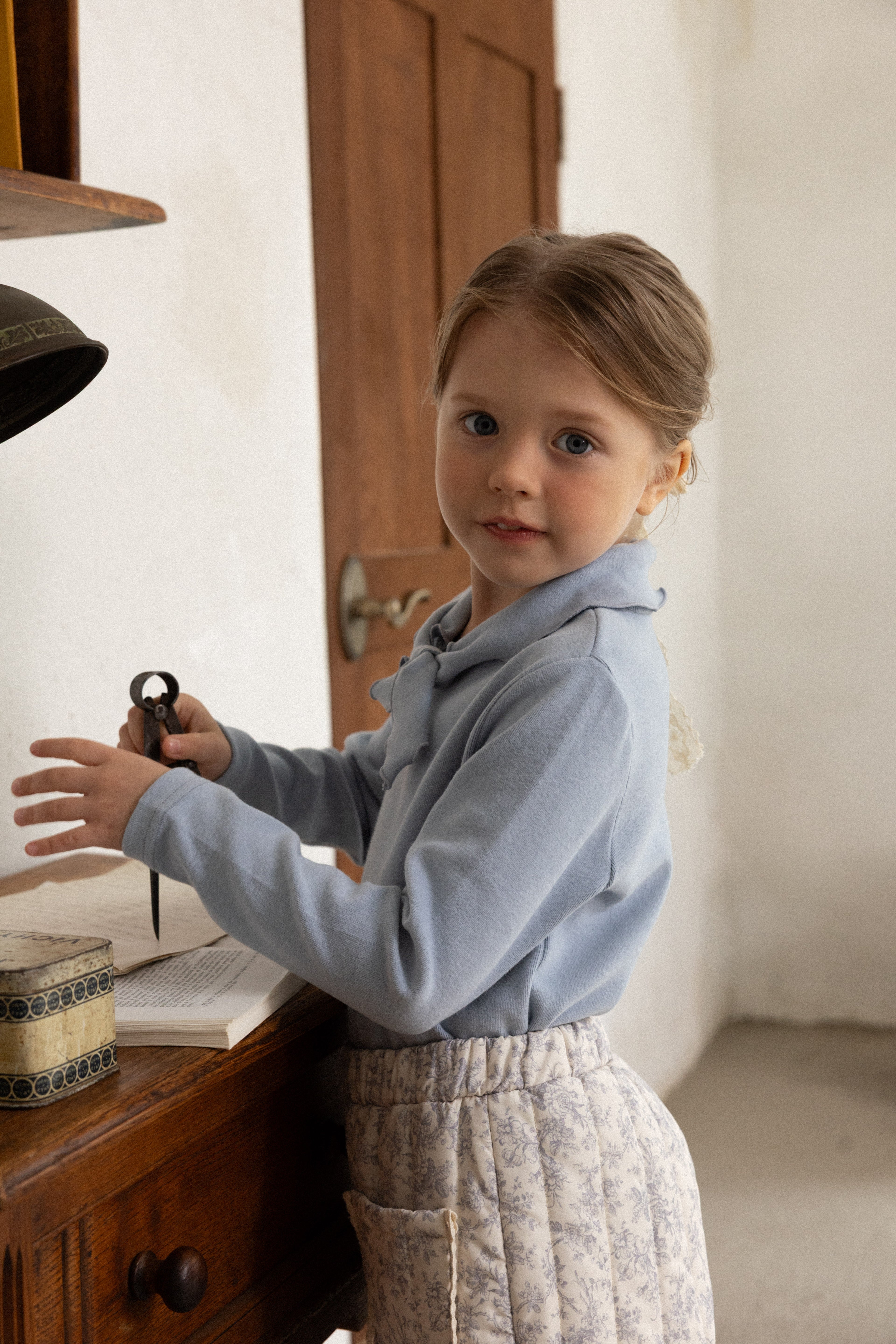 Bella Ribbon T-shirt for Girls | Korean Ribbon Top | Made in Korea | KOMOÉ Kidswear