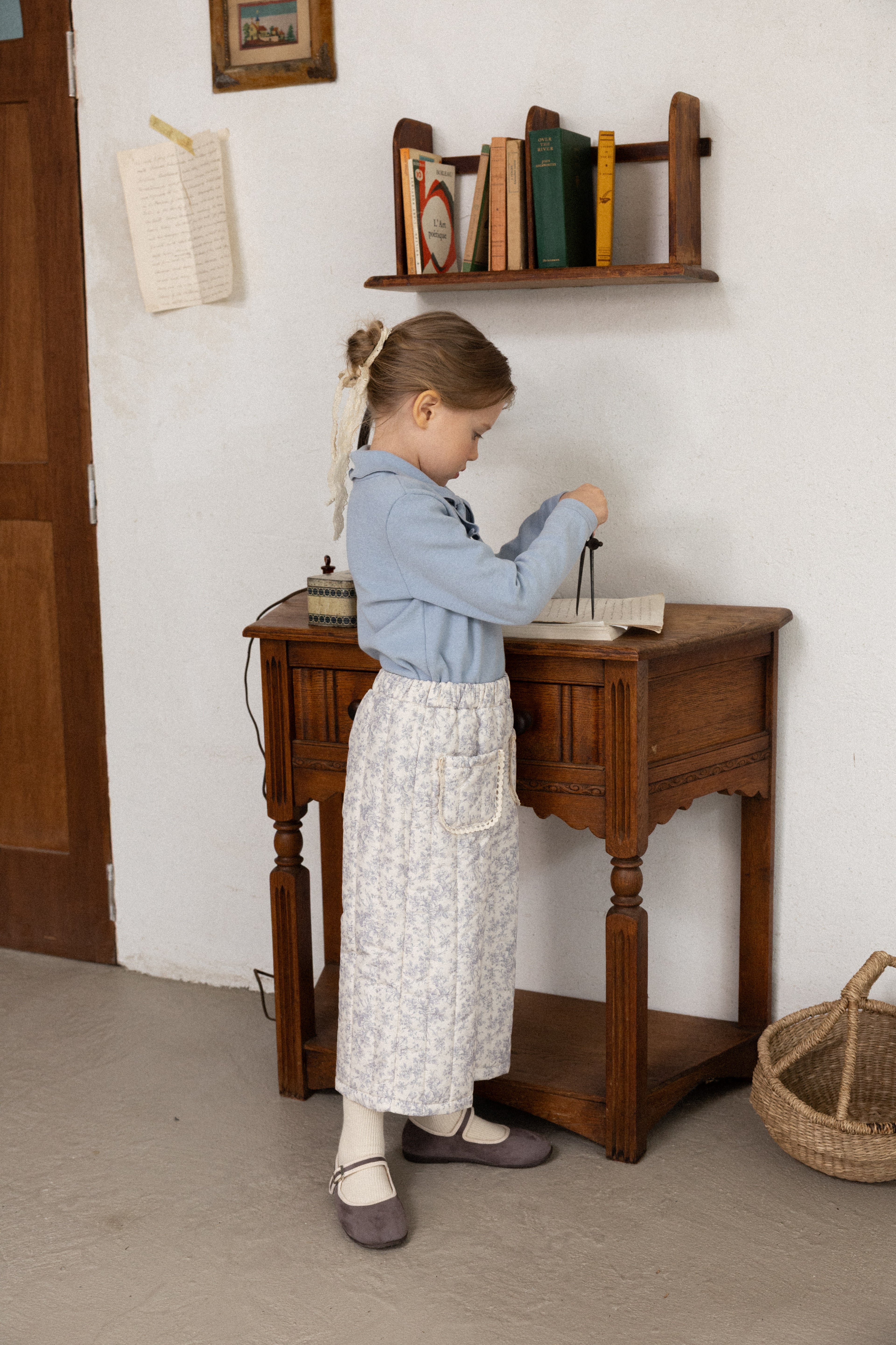 Lilly Padded Pants for Girls | Floral Quilted Pants | Made in Korea | KOMOÉ Kidswear