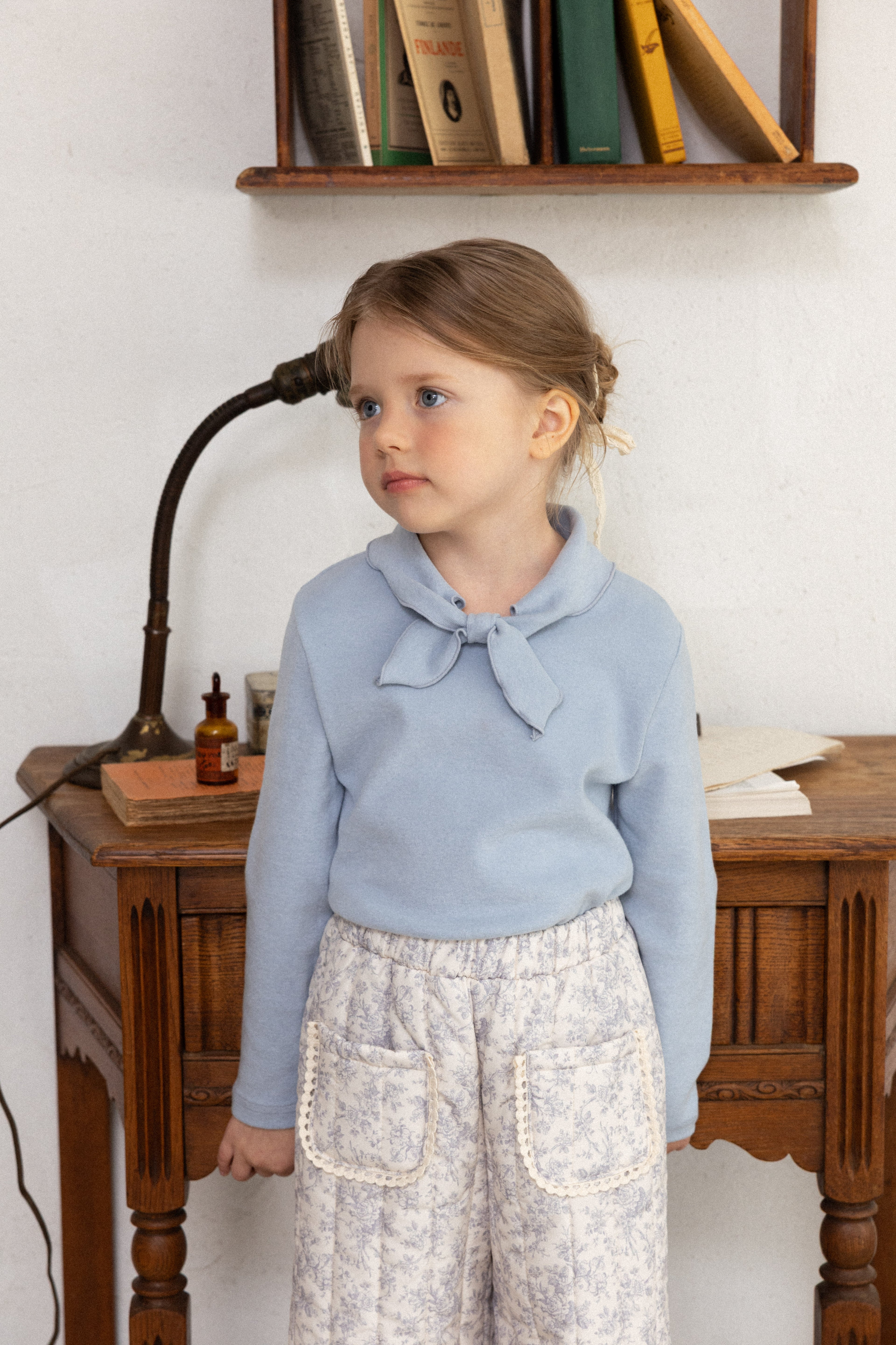 Bella Ribbon T-shirt for Girls | Korean Ribbon Top | Made in Korea | KOMOÉ Kidswear