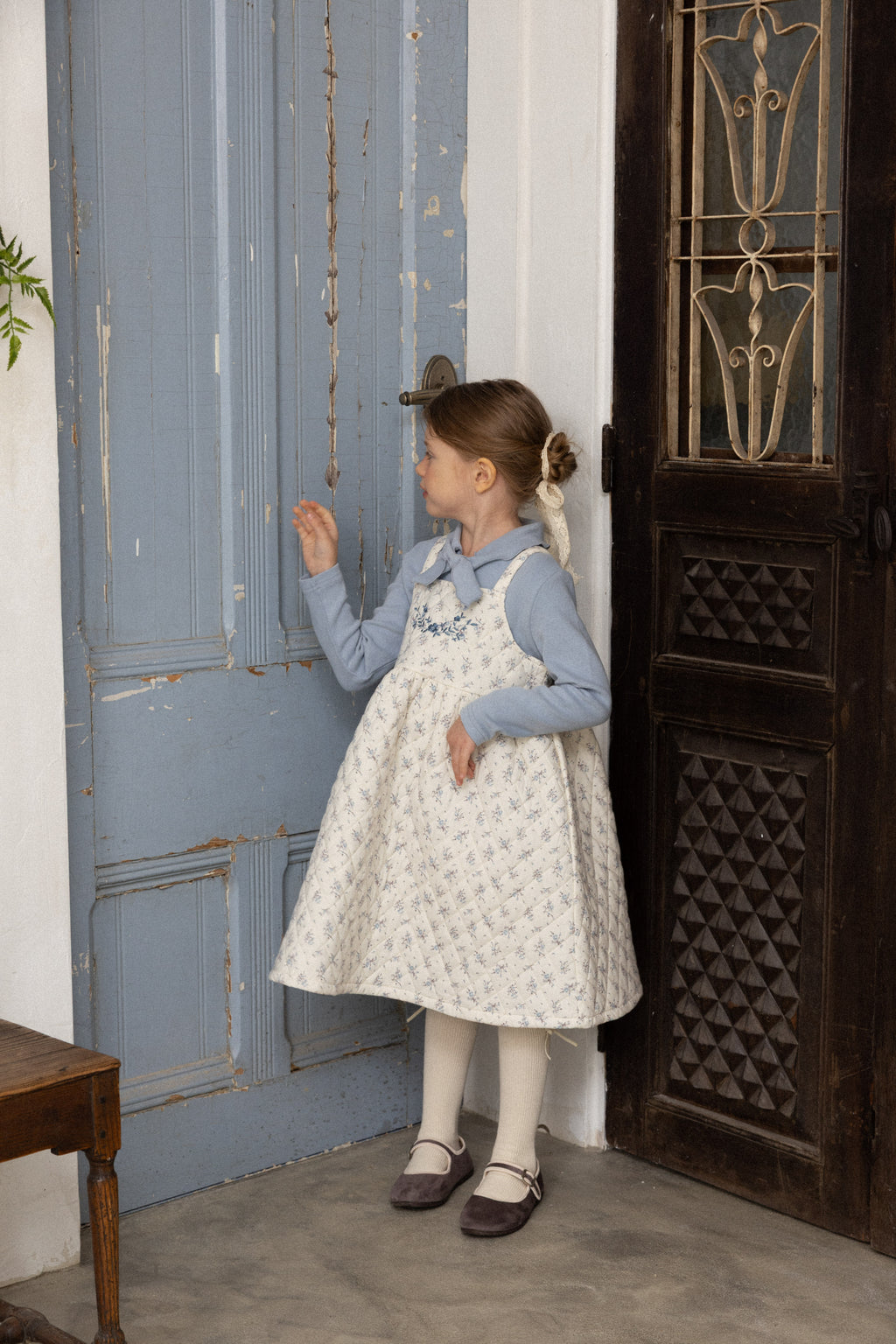 Bella Ribbon T-shirt for Girls | Korean Ribbon Top | Made in Korea | KOMOÉ Kidswear