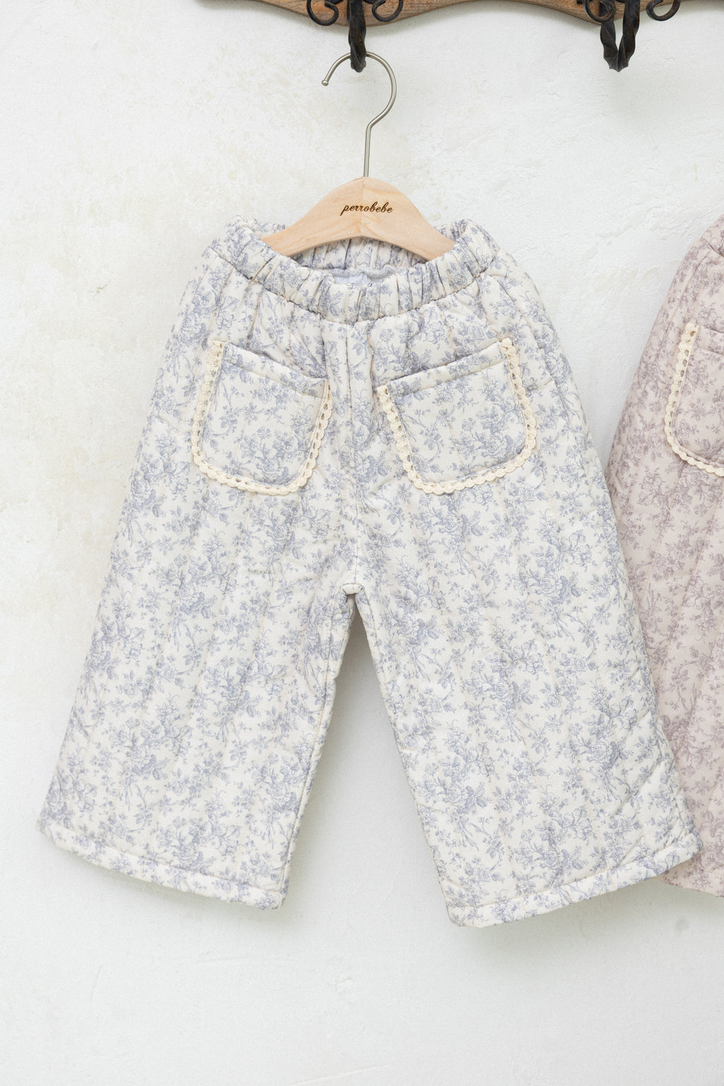 Lilly Padded Pants for Girls | Floral Quilted Pants | Made in Korea | KOMOÉ Kidswear