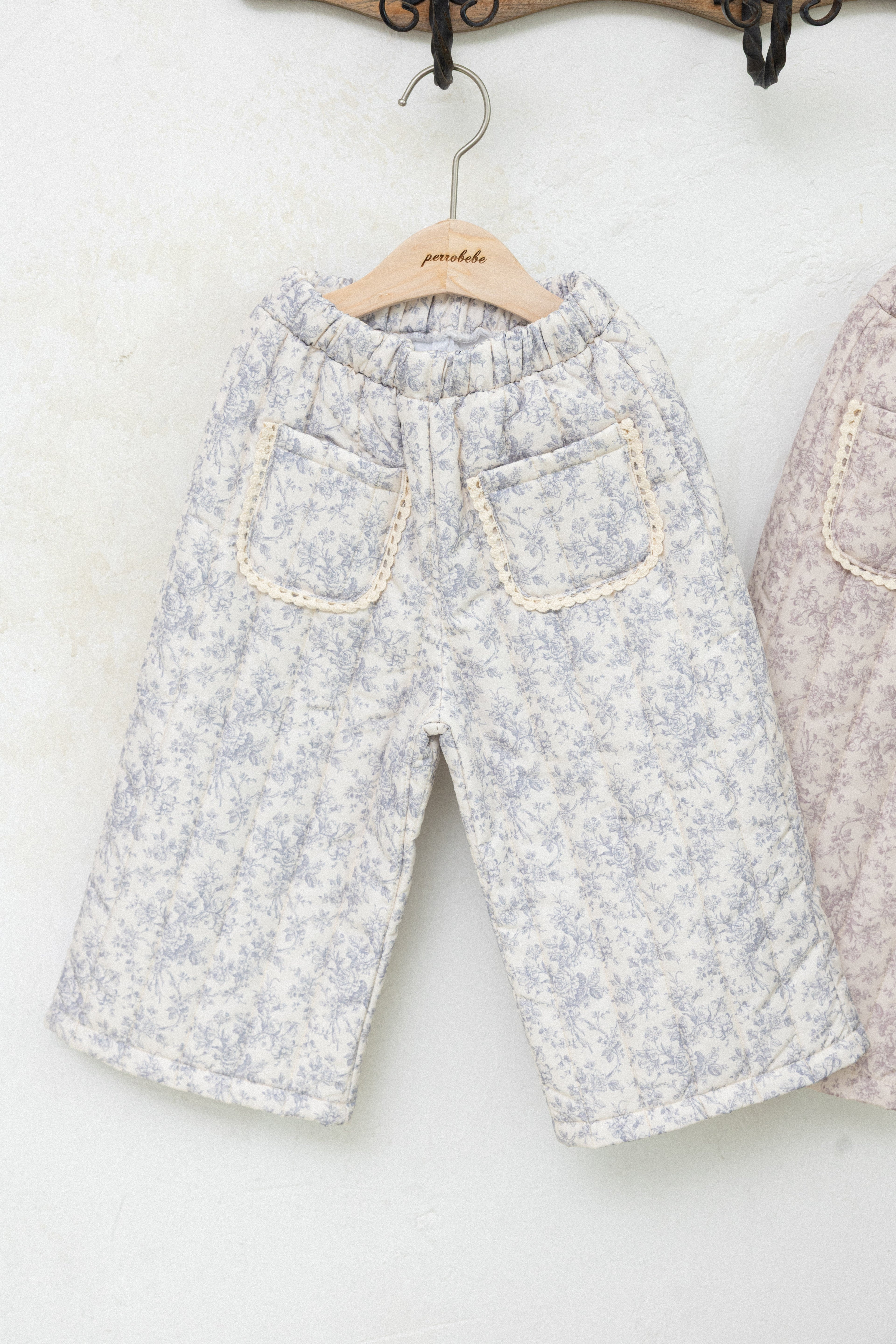 Lilly Padded Pants for Girls | Floral Quilted Pants | Made in Korea | KOMOÉ Kidswear
