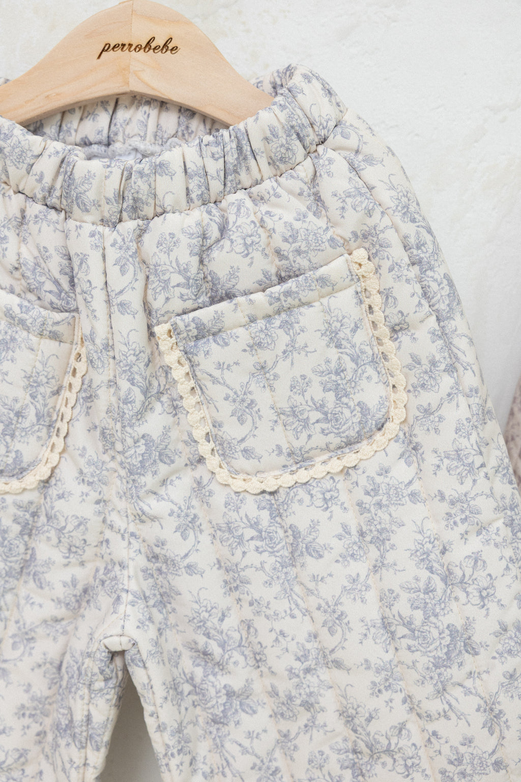 Lilly Padded Pants for Girls | Floral Quilted Pants | Made in Korea | KOMOÉ Kidswear