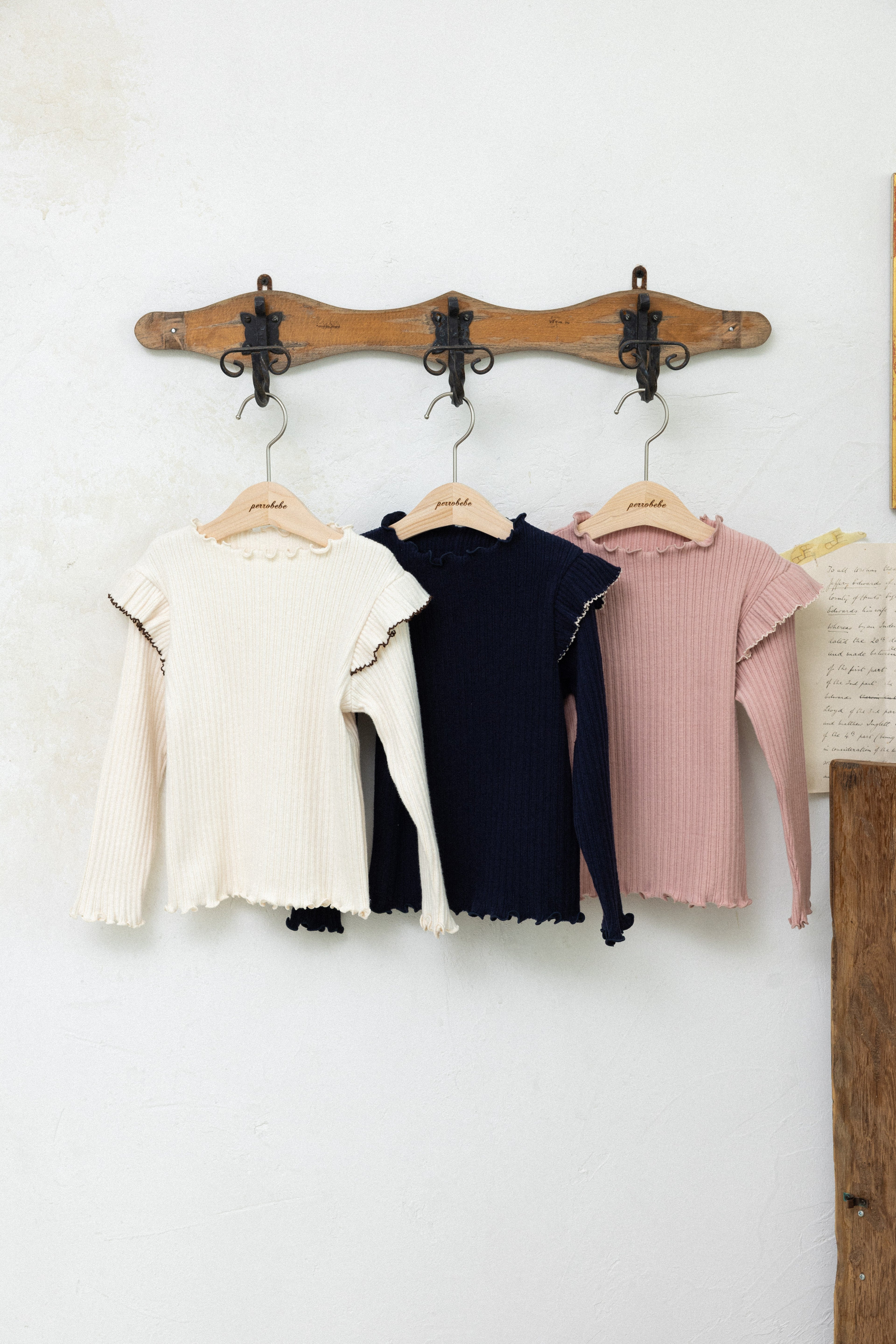 Mary T-Shirt for Girls | Soft Ribbed Top | Made in Korea | KOMOÉ Kidswear