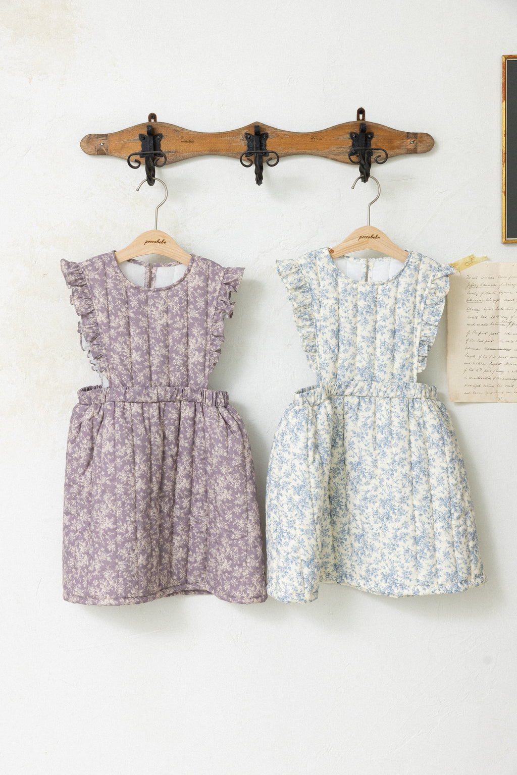 Iris Padded Dress for Girls | Soft Quilted Dress | Made in Korea | KOMOÉ Kidswear