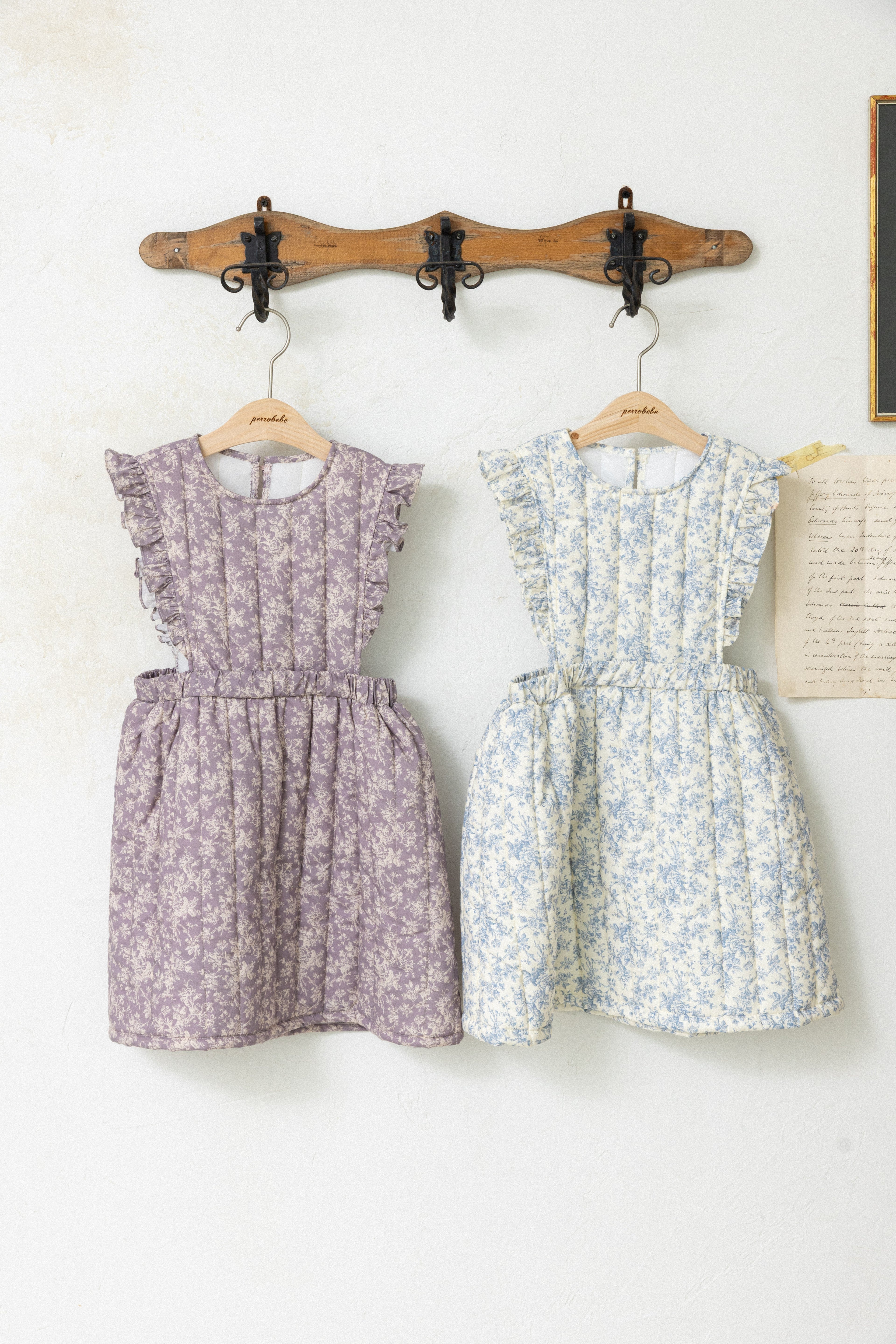 Iris Padded Dress for Girls | Soft Quilted Dress | Made in Korea | KOMOÉ Kidswear