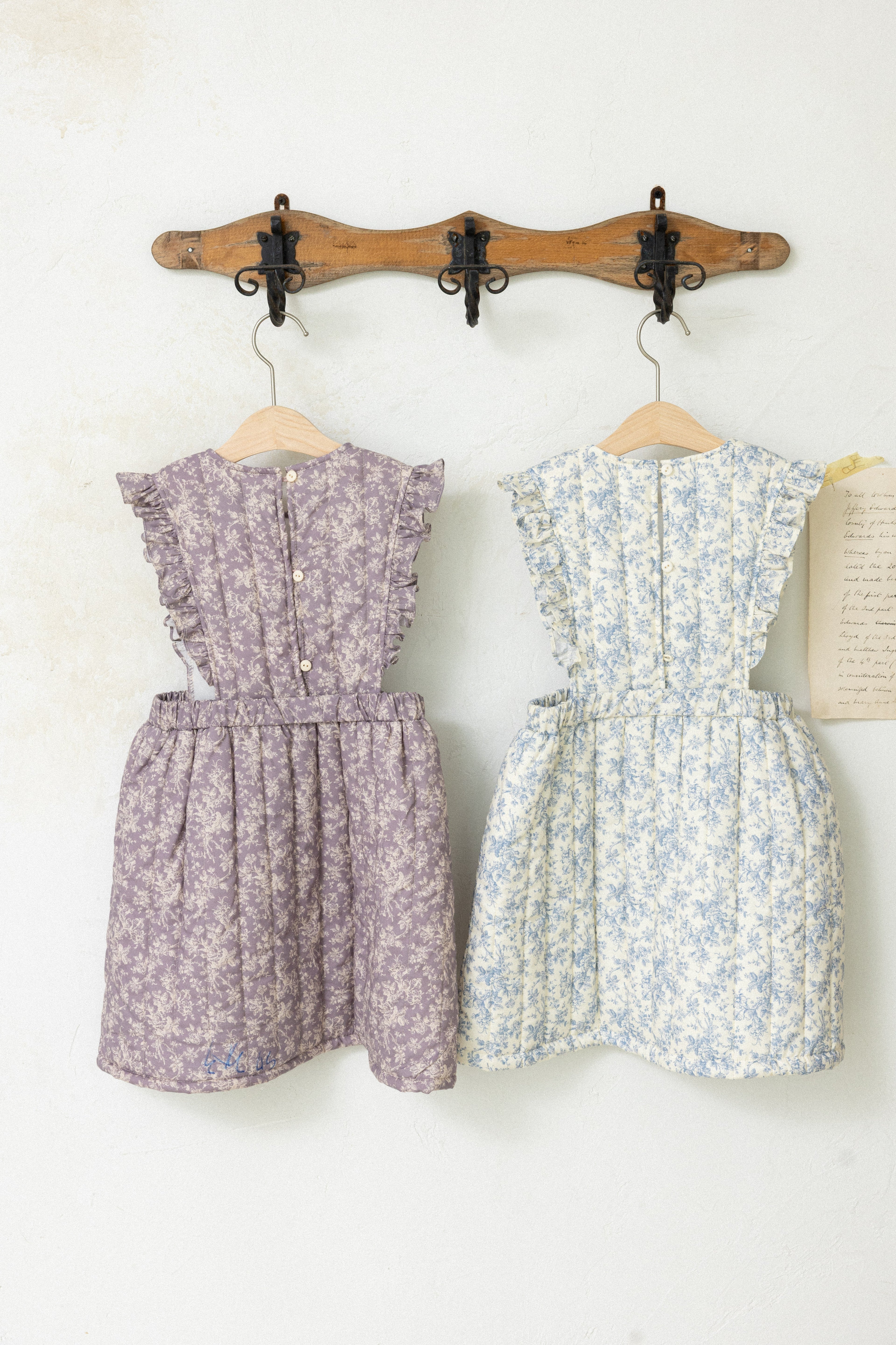 Iris Padded Dress for Girls | Soft Quilted Dress | Made in Korea | KOMOÉ Kidswear